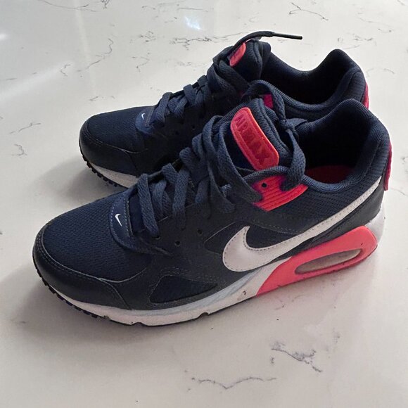 Nike Women's Air Max IVO 580519 400 Thunder Blue & Orange Running Shoe Size 6 - Picture 3 of 5